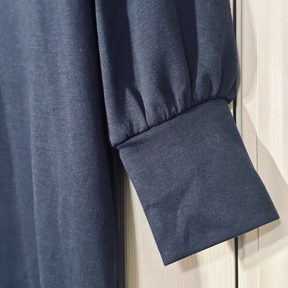 ♦️ Tuckernuck Pomander Place Navy Charlotte Terry Dress Size Small - Picture 9 of 11